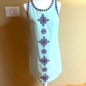 Vineyard vines linen shift dress - size 4